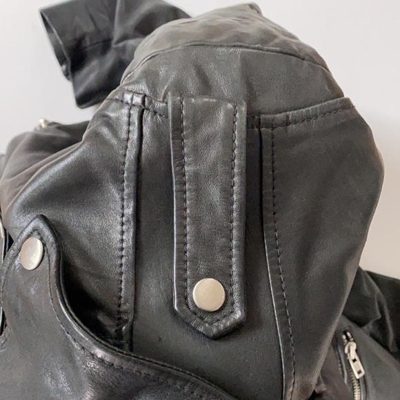 Diesel Lambskin Leather Biker Jacket - Picture 12 of 12